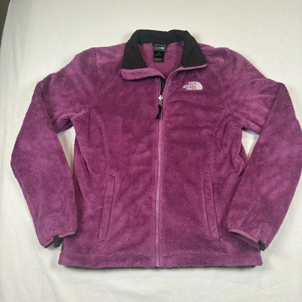 The North Face Jacket Womens Small Full Zip Long Sleeve Outdoors Pink Fleece